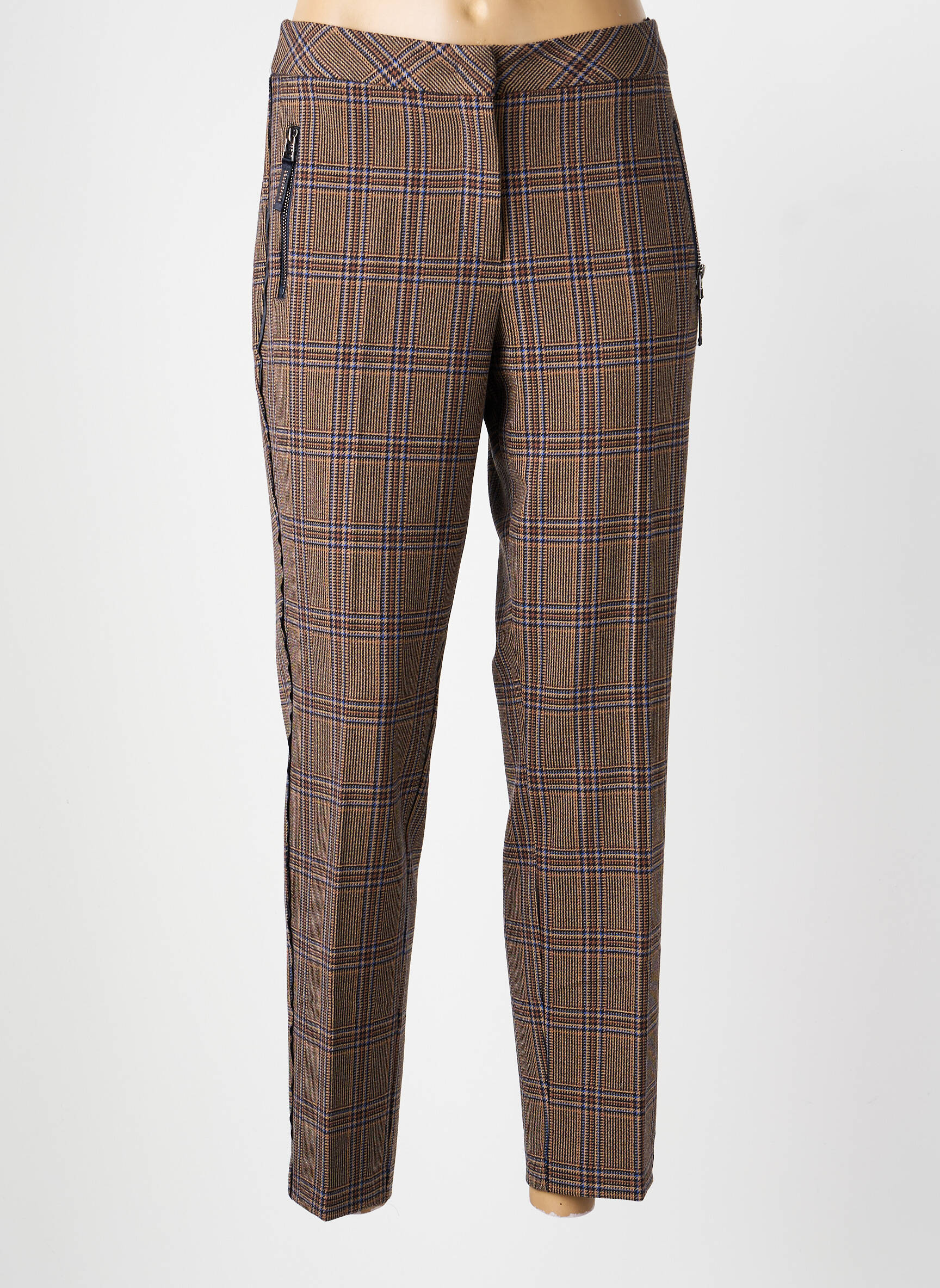 Pantalon slim talie elastică mărime normală maro BETTY BARCLAY femeie
