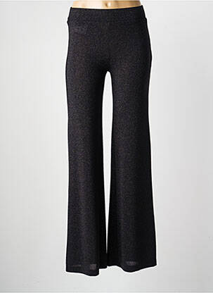 Pantalon evazat talie elastică negru ACCESS femeie