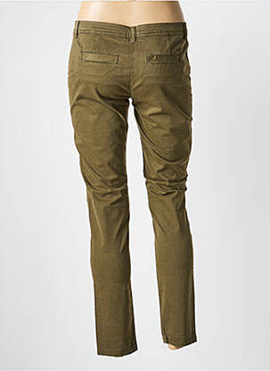 Pantalon slim buzunare verde BELAIR femeie