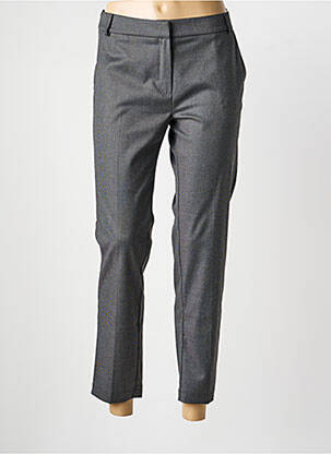 Pantalon 7/8 închidere cu fermoar sub clapetă cu cârlig gri LA PETITE FRANCAISE femeie