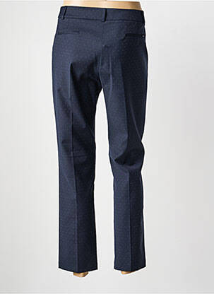 Pantalon 7/8 închidere cu fermoar sub clapetă cu cârlig albastru LA PETITE FRANCAISE femeie