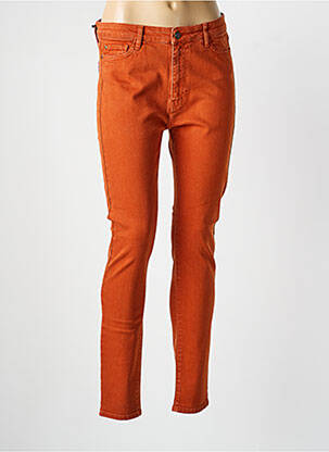 Pantalon slim buzunare portocalie LA PETITE FRANCAISE femeie