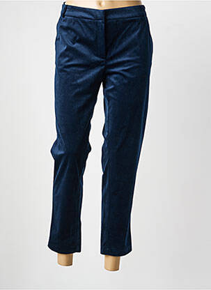Pantalon 7/8 închidere cu fermoar sub clapetă cu cârlig albastru LA PETITE FRANCAISE femeie