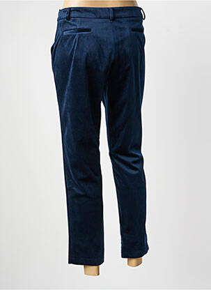Pantalon 7/8 închidere cu fermoar sub clapetă cu cârlig albastru LA PETITE FRANCAISE femeie