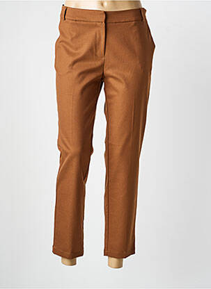 Pantalon 7/8 buzunare maro LA PETITE FRANCAISE femeie