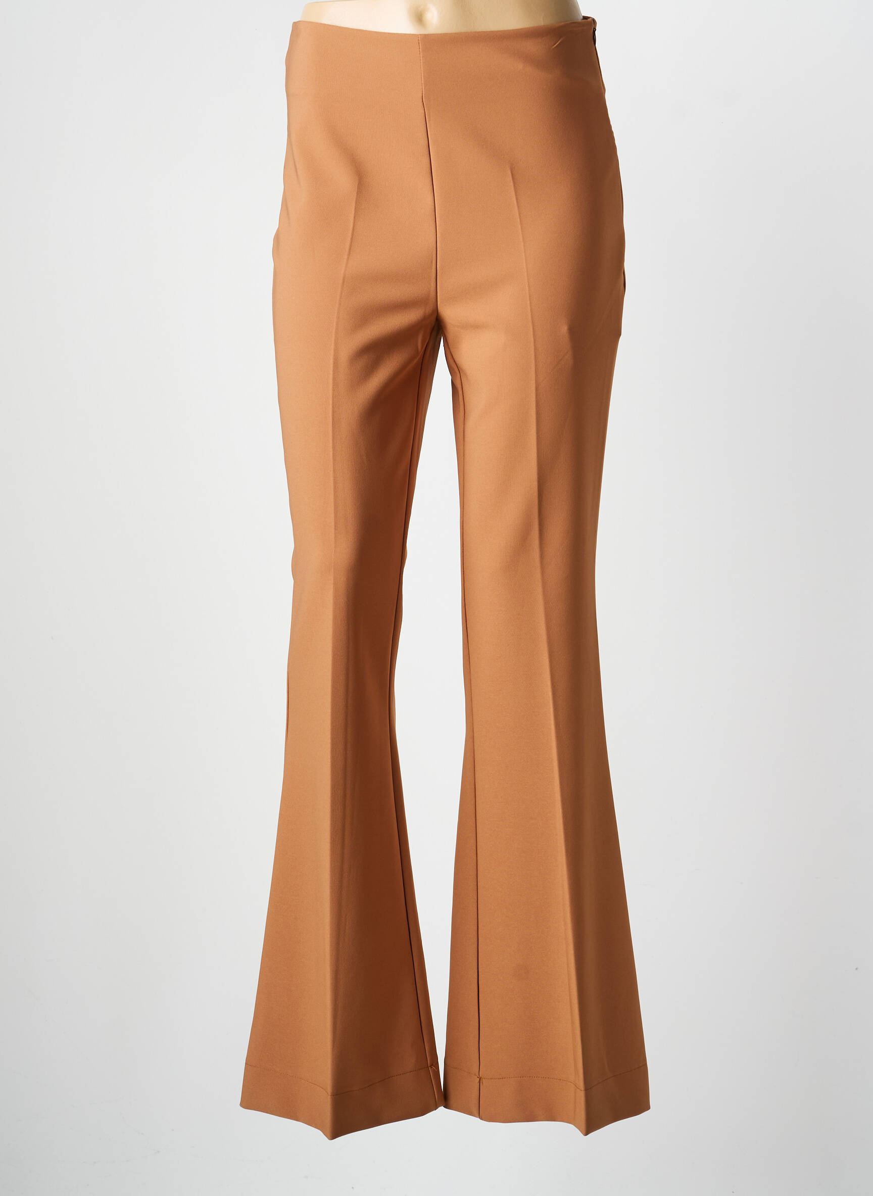 Pantalon evazat croială evazată maro SETTER femeie