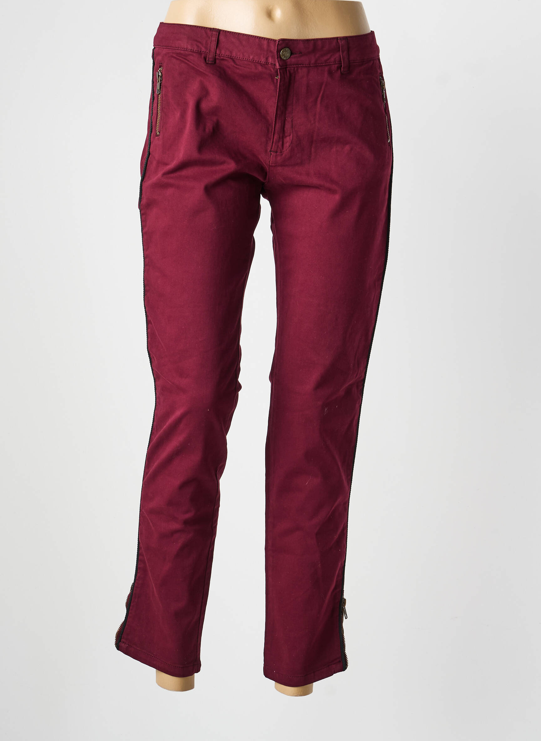 Pantalon slim buzunare violet BELAIR femeie