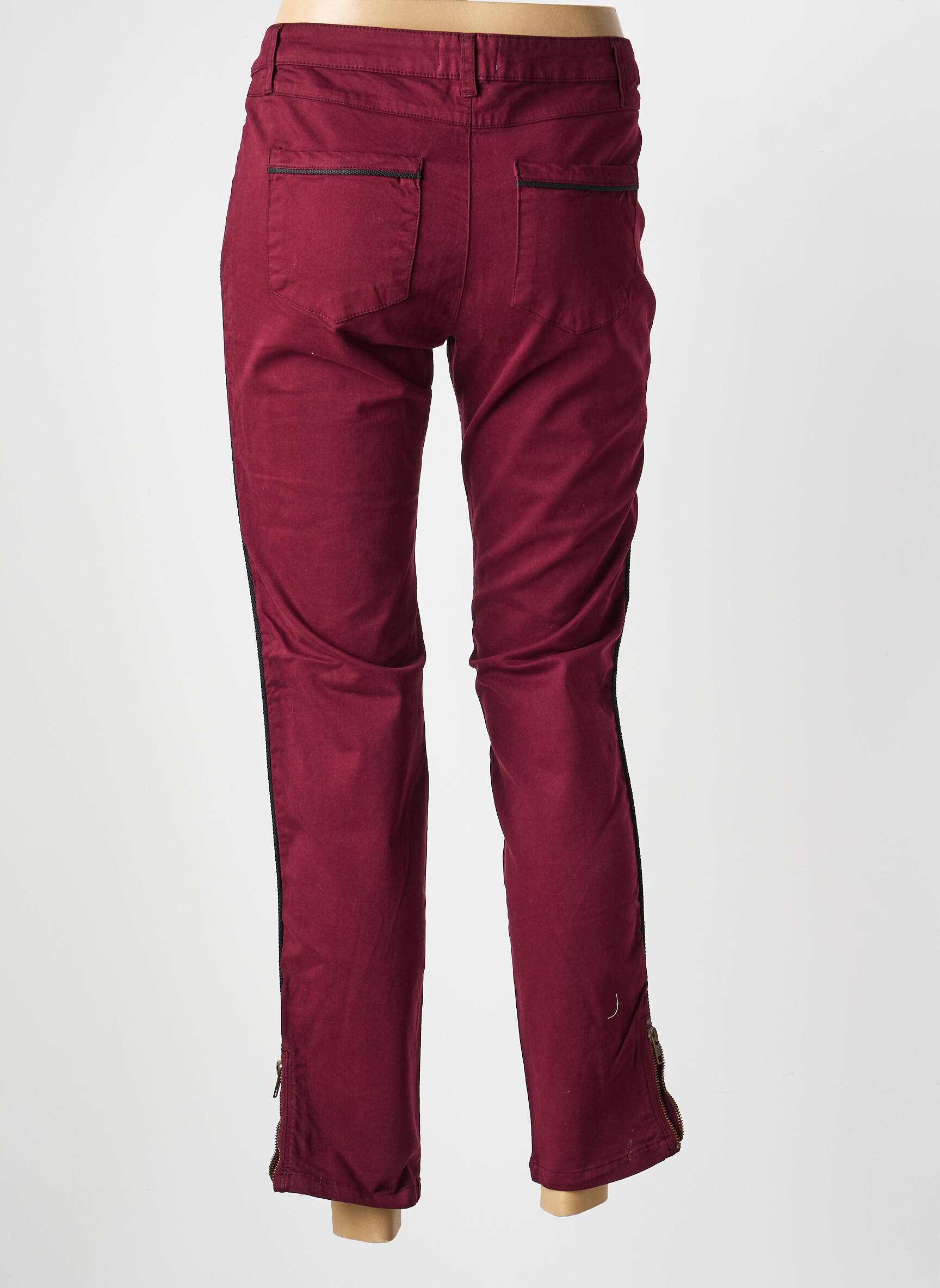 Pantalon slim buzunare violet BELAIR femeie
