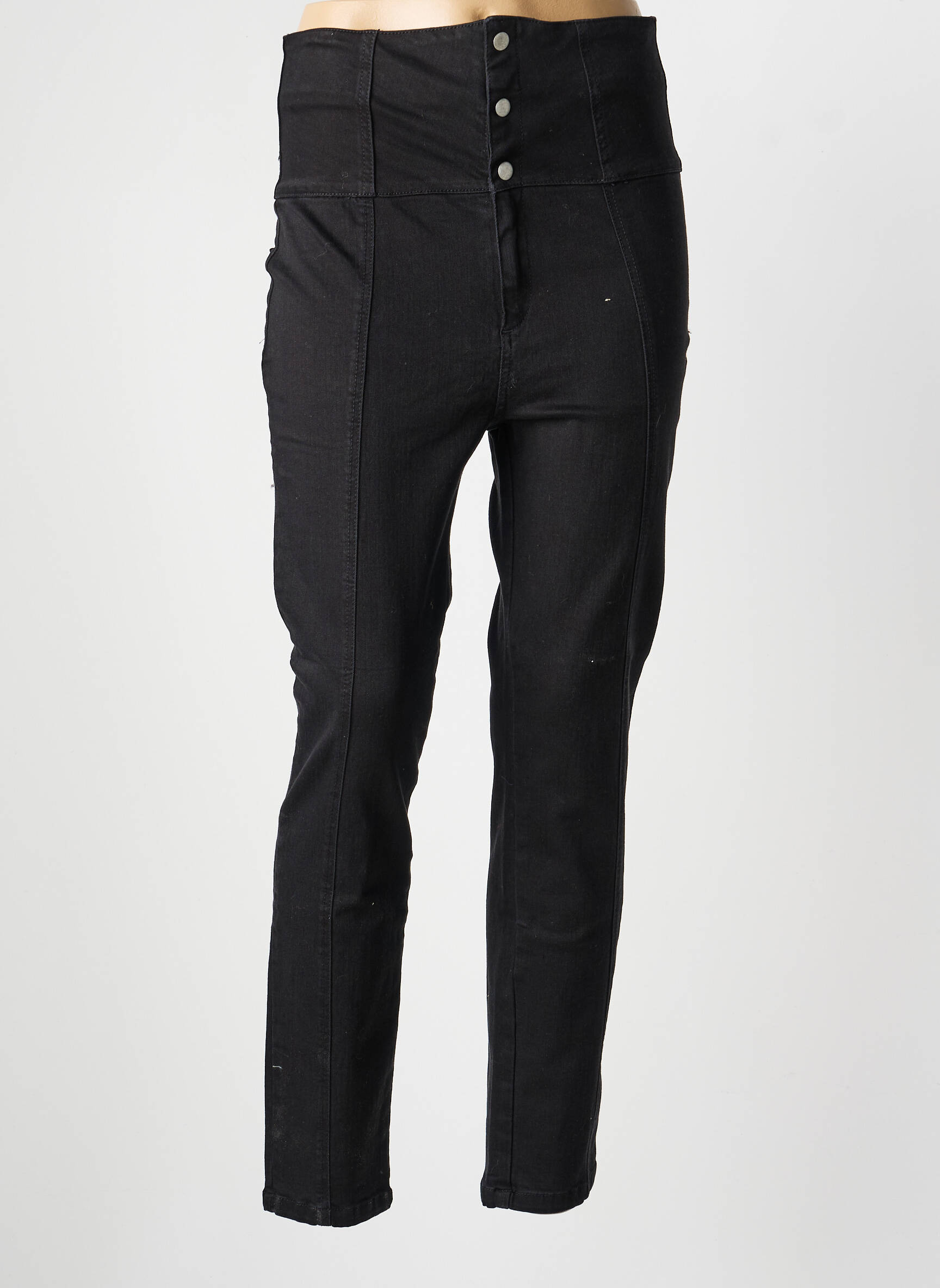 Pantalon slim buzunare negru BELAIR femeie