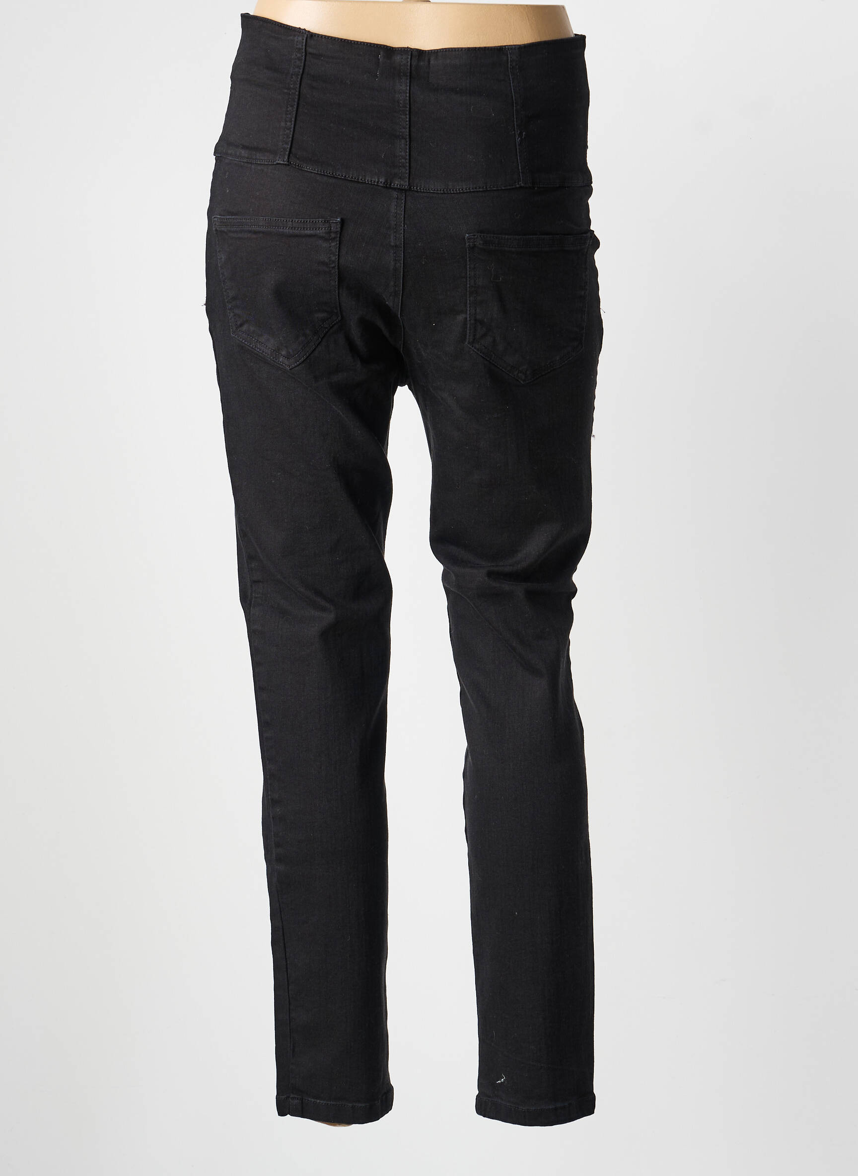 Pantalon slim buzunare negru BELAIR femeie