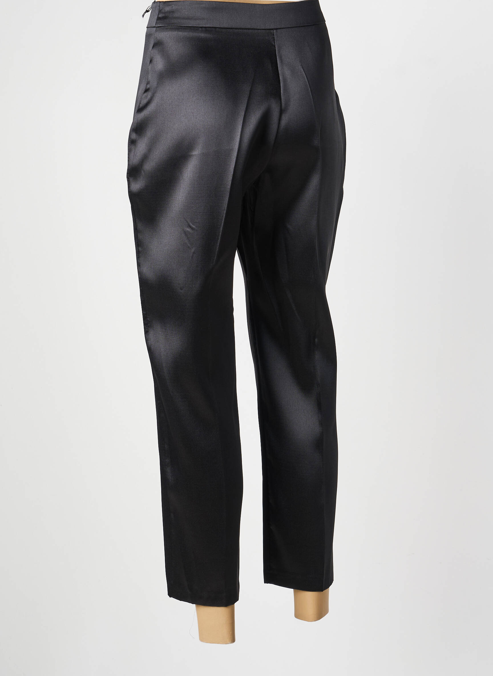 Pantalon 7/8 închidere cu fermoar sub clapetă cu cârlig negru MIANOTTE femeie