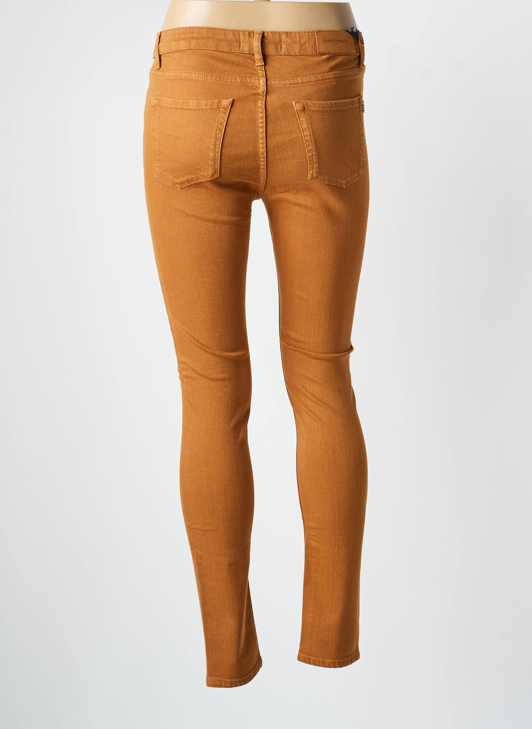 Pantalon slim buzunare maro LA PETITE FRANCAISE femeie