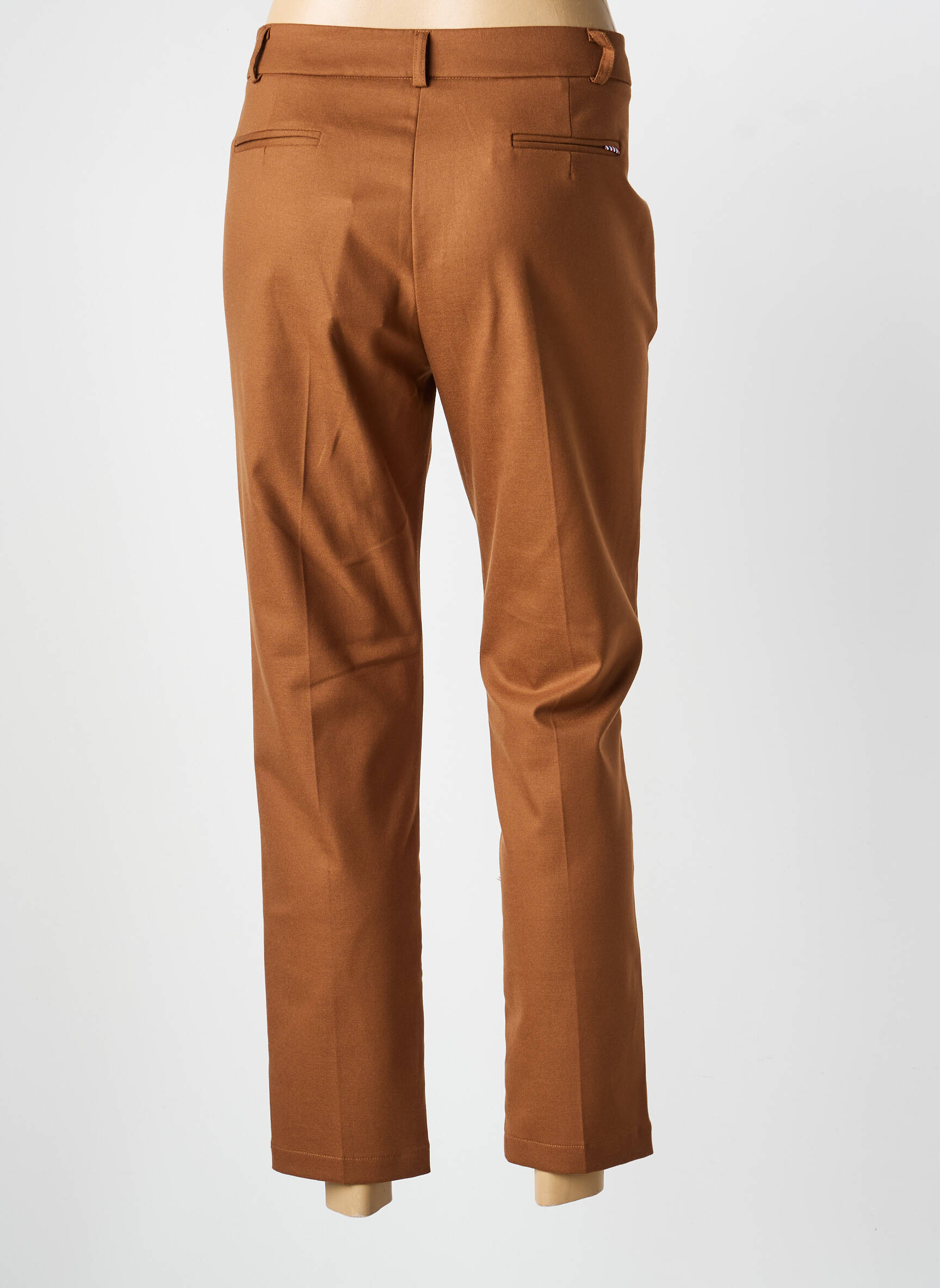 Pantalon 7/8 buzunare maro LA PETITE FRANCAISE femeie