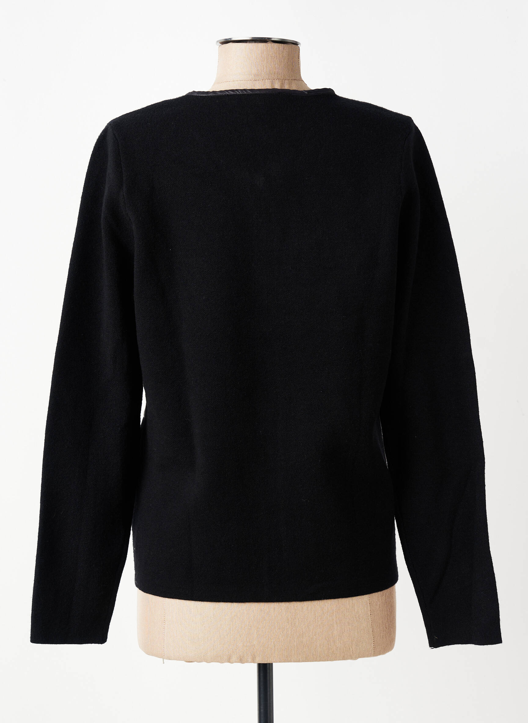 Jachete casual guler rotund negru LOUBAROK femeie