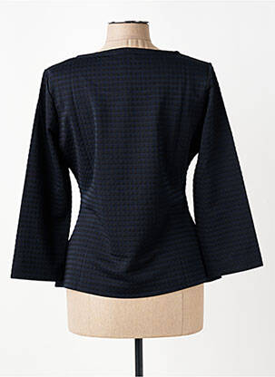 Top guler rotund mâneci lungi albastru ARMANI femeie