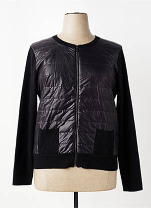 Jachete casual guler rotund negru LOU LOU BY NALO femeie