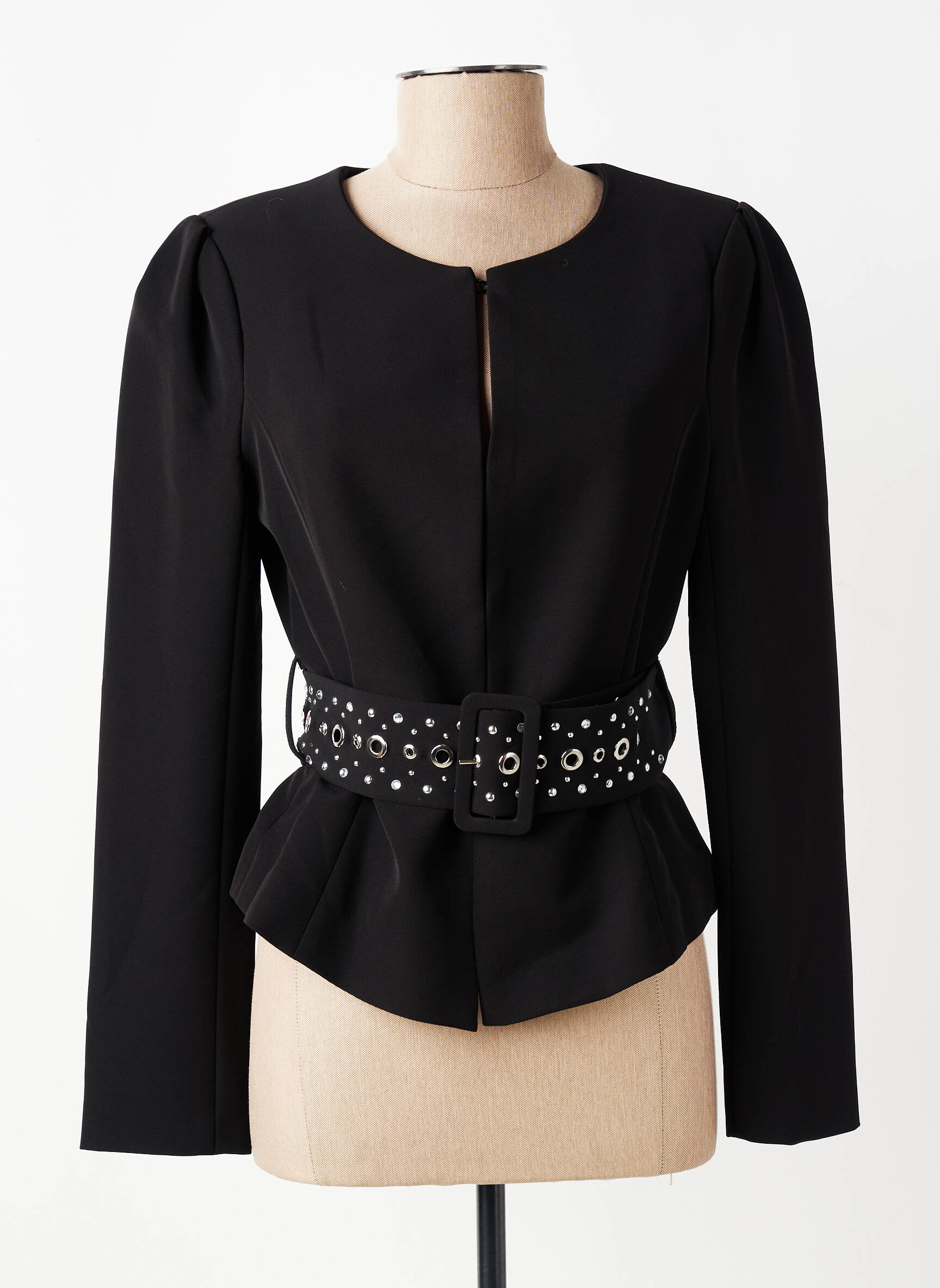 Jachete elegante guler rotund negru GAUDI femeie