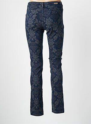 Pantalon slim buzunare albastru DESGASTE femeie
