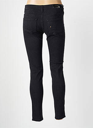 Pantalon slim buzunare negru DESGASTE femeie