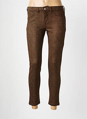 Pantalon slim buzunare maro DESGASTE femeie