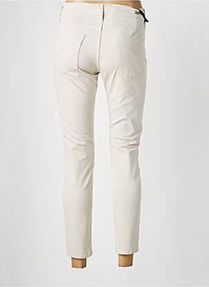 Pantalon slim buzunare bej DESGASTE femeie