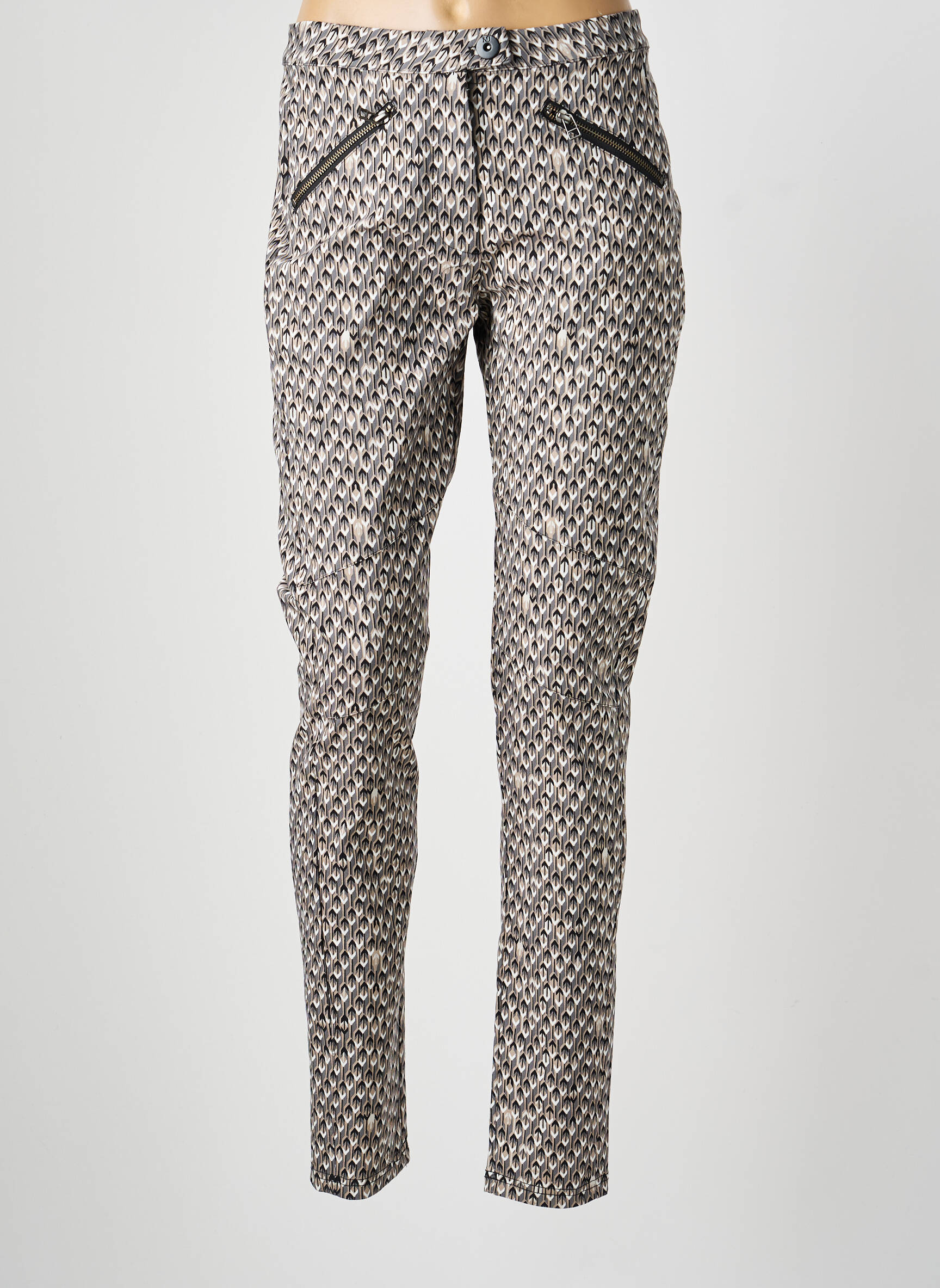 Pantalon slim subțire negru NÜ femeie