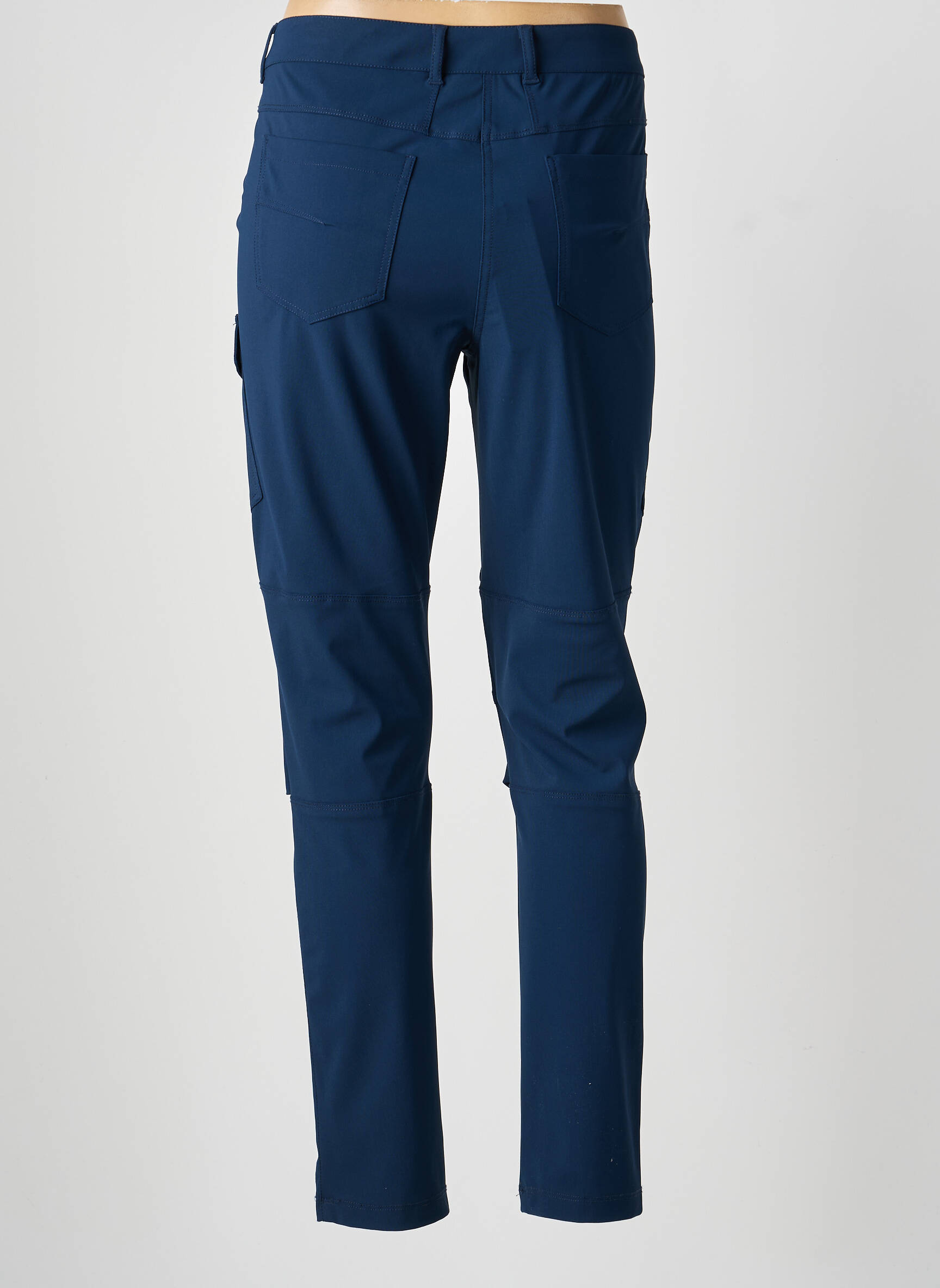 Pantalon cargo subțire albastru INDIES femeie