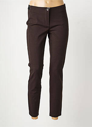 Pantalon slim talie elastică mărime normală maro GERRY WEBER femeie