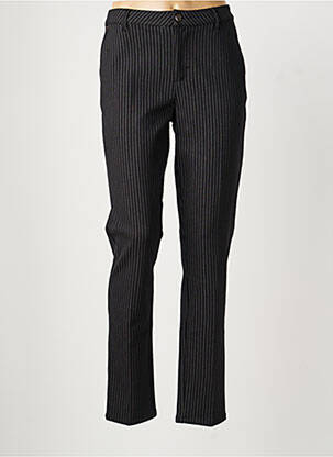 Pantalon chino țesătură poplin mărime normală negru MAYJUNE femeie