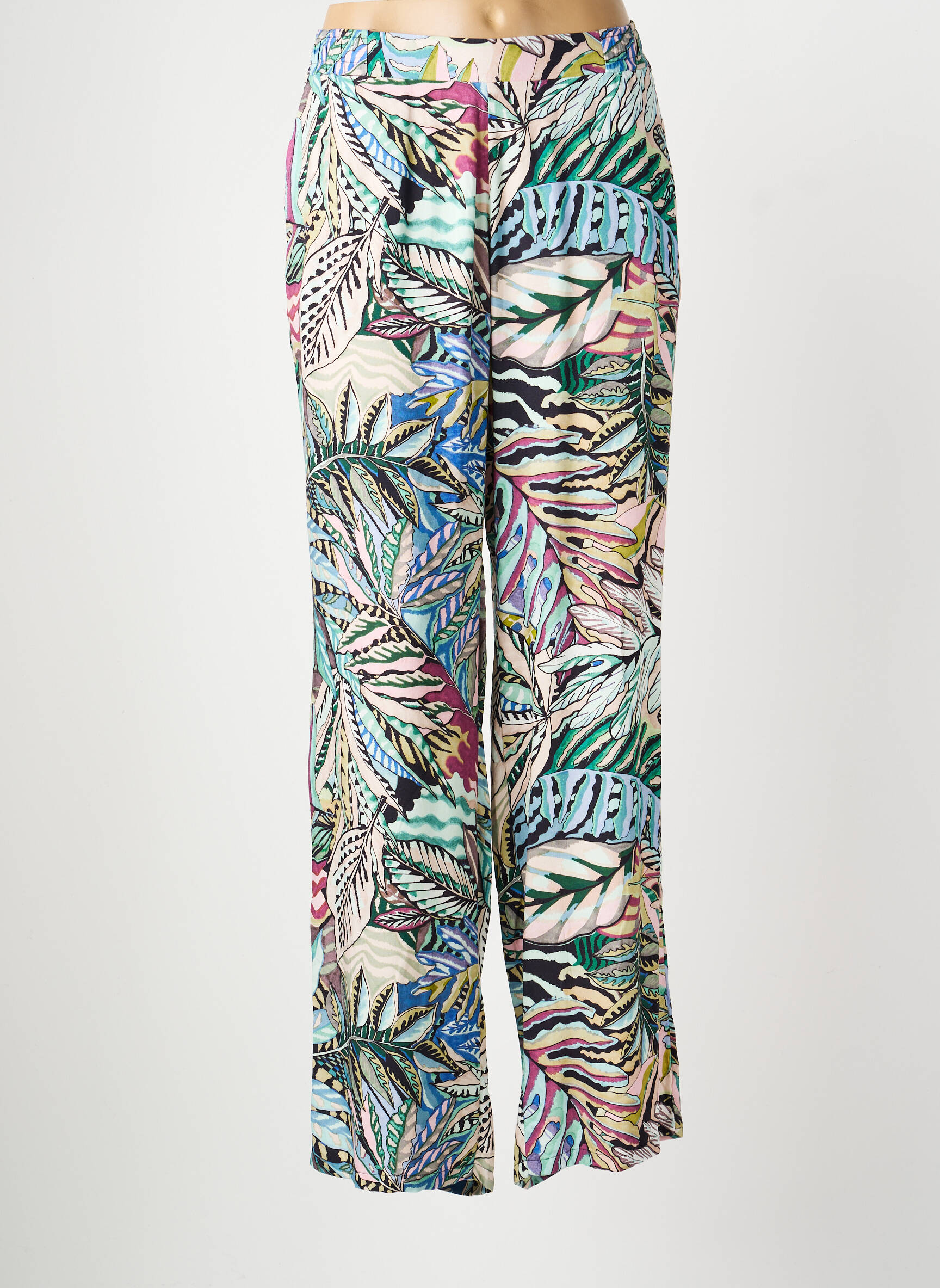 Pantalon drept țesătură poplin mărime normală albastru GERRY WEBER femeie