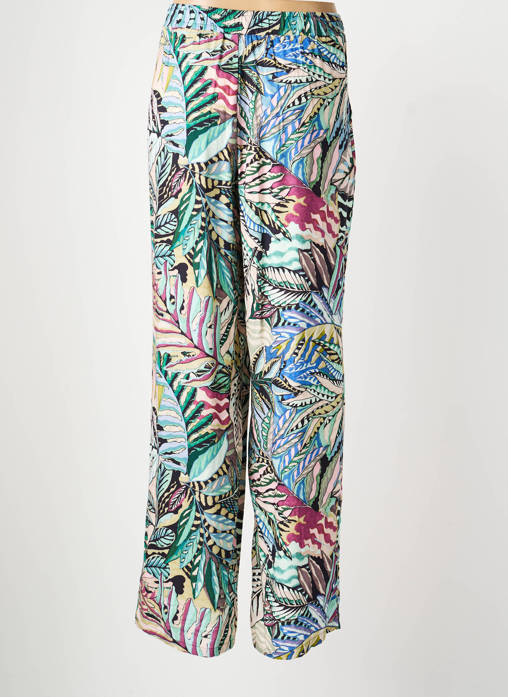 Pantalon drept țesătură poplin mărime normală albastru GERRY WEBER femeie