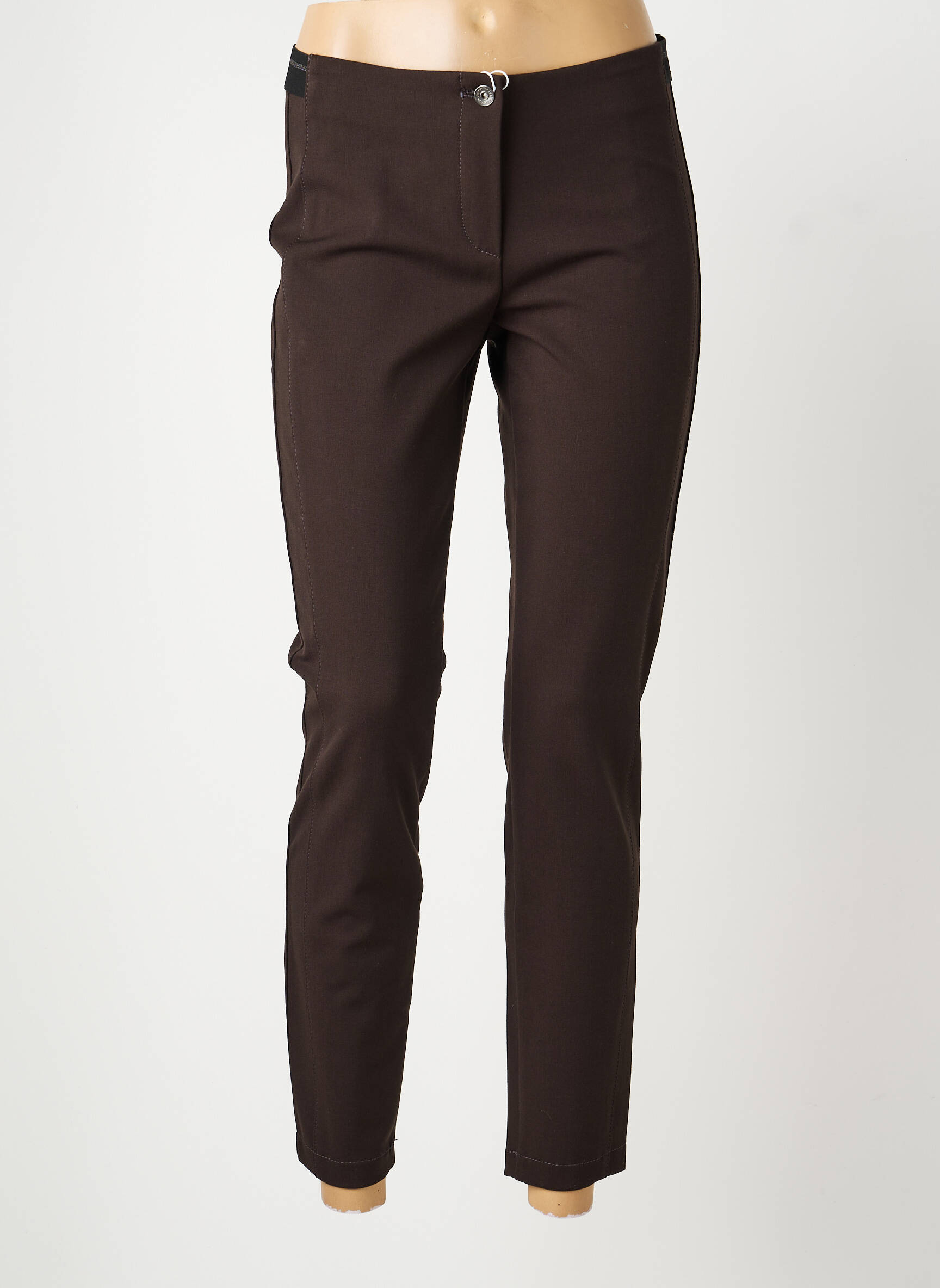 Pantalon slim talie elastică mărime normală maro GERRY WEBER femeie