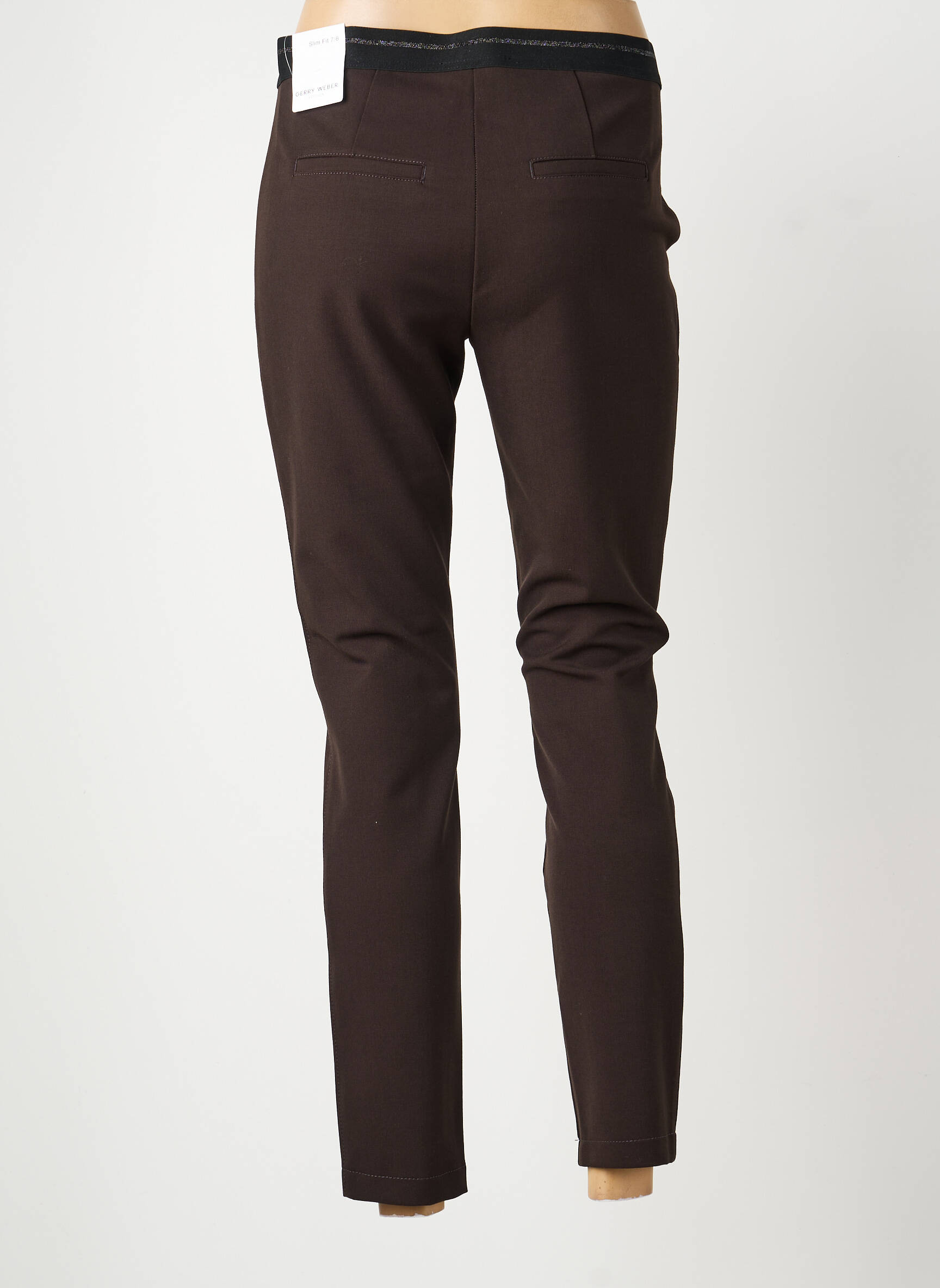 Pantalon slim talie elastică mărime normală maro GERRY WEBER femeie