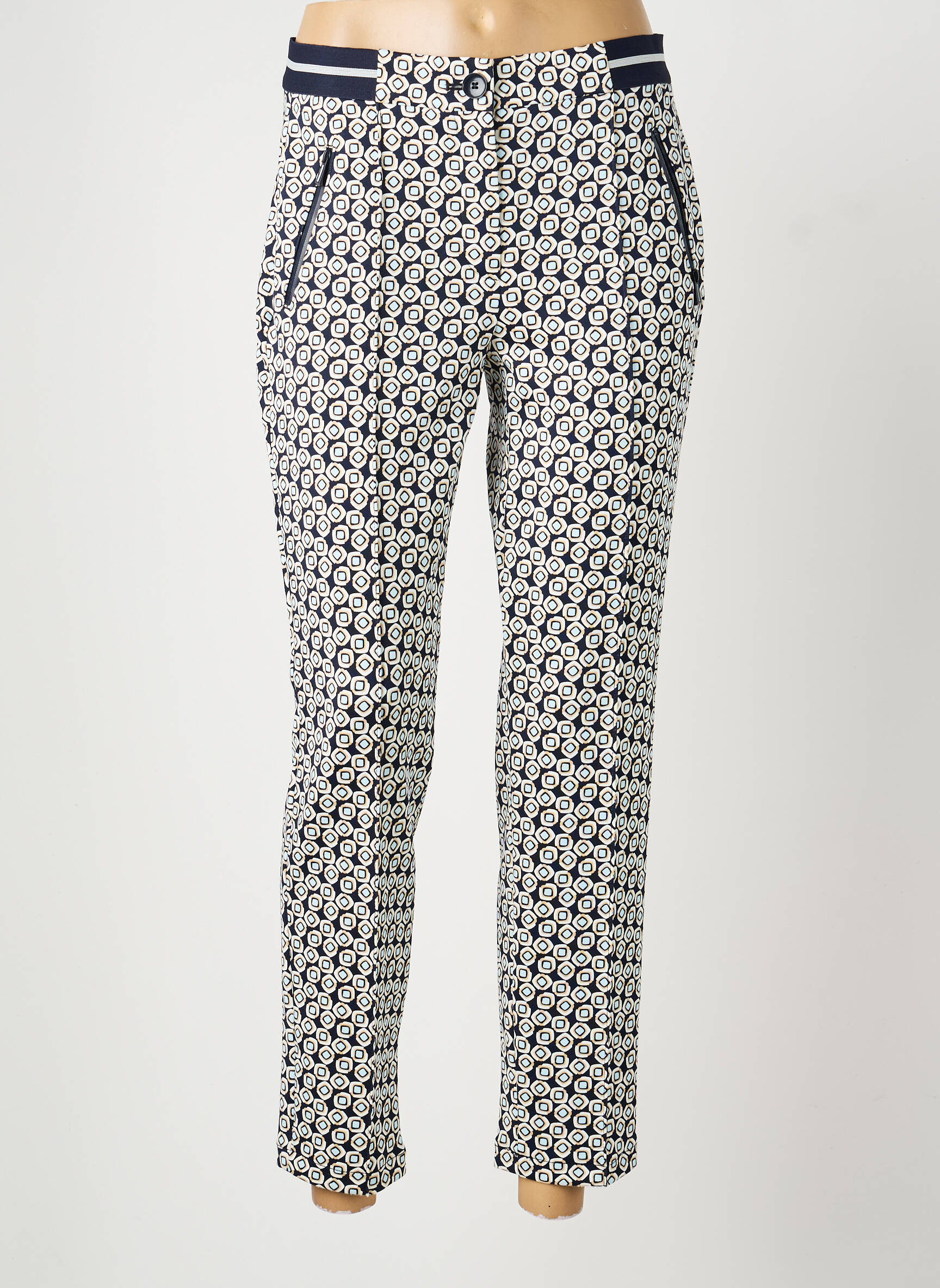 Pantalon 7/8 elasticitate mărime normală negru GERRY WEBER femeie