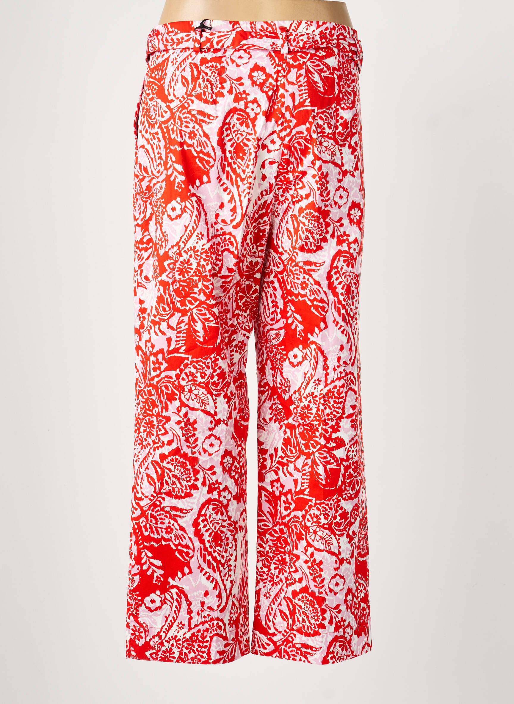 Pantalon drept țesătură poplin mărime normală roșu GERRY WEBER femeie