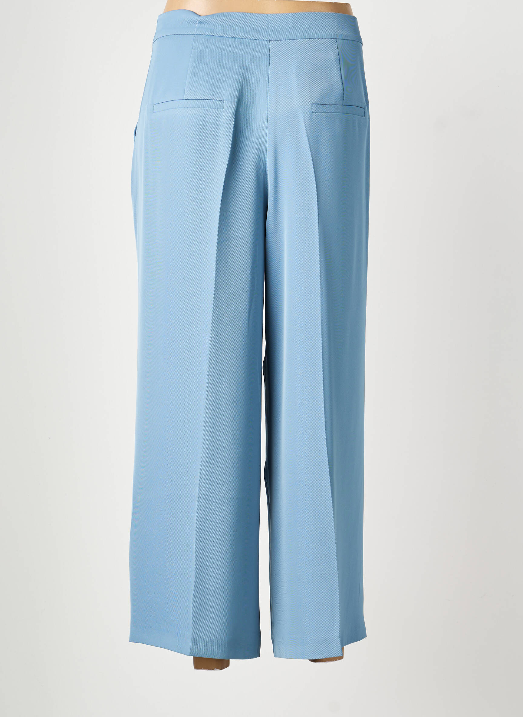 Pantalon chino țesătură poplin mărime normală albastru GERRY WEBER femeie