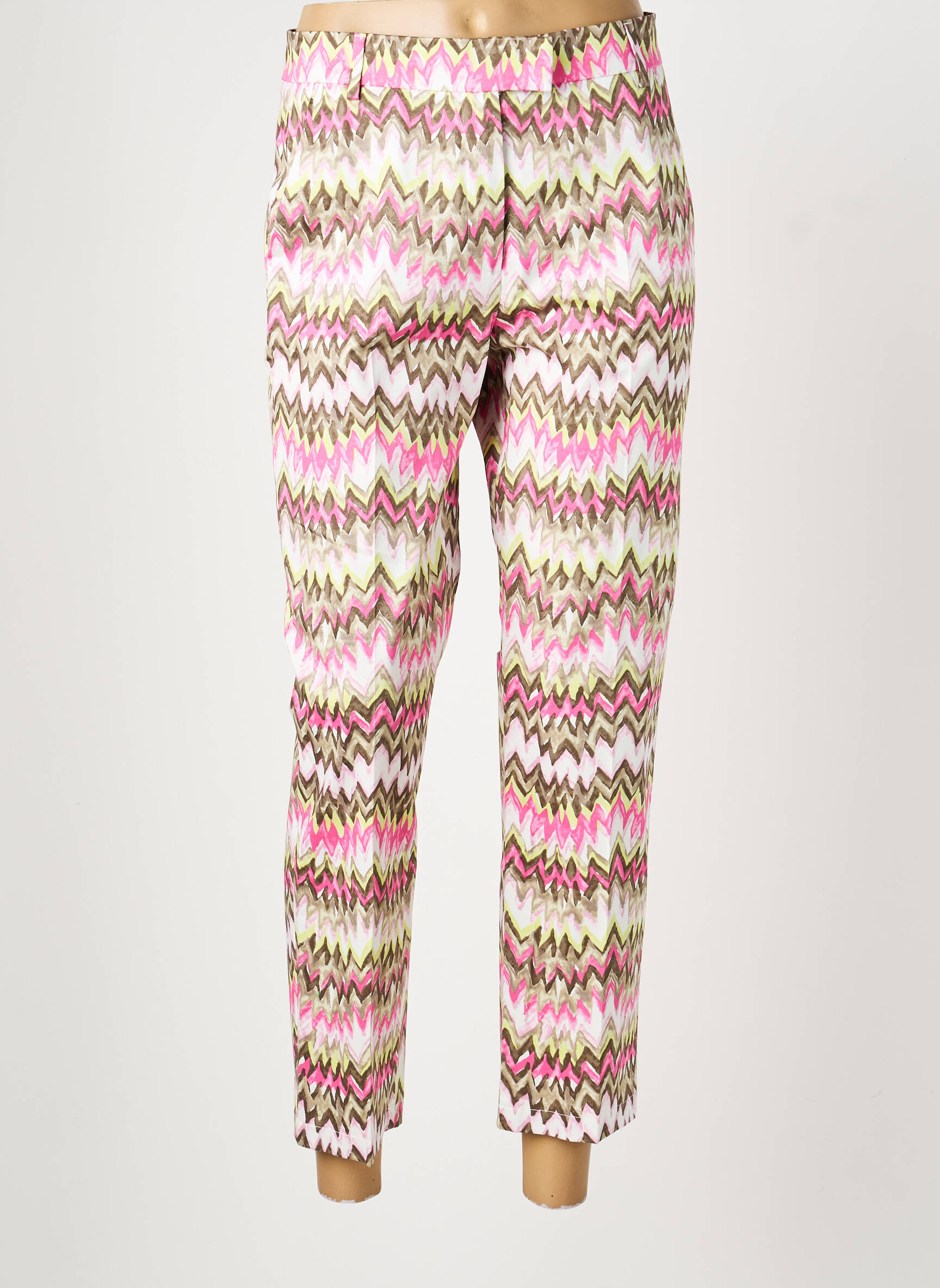 Pantalon 7/8 țesătură poplin mărime normală roz GERRY WEBER femeie