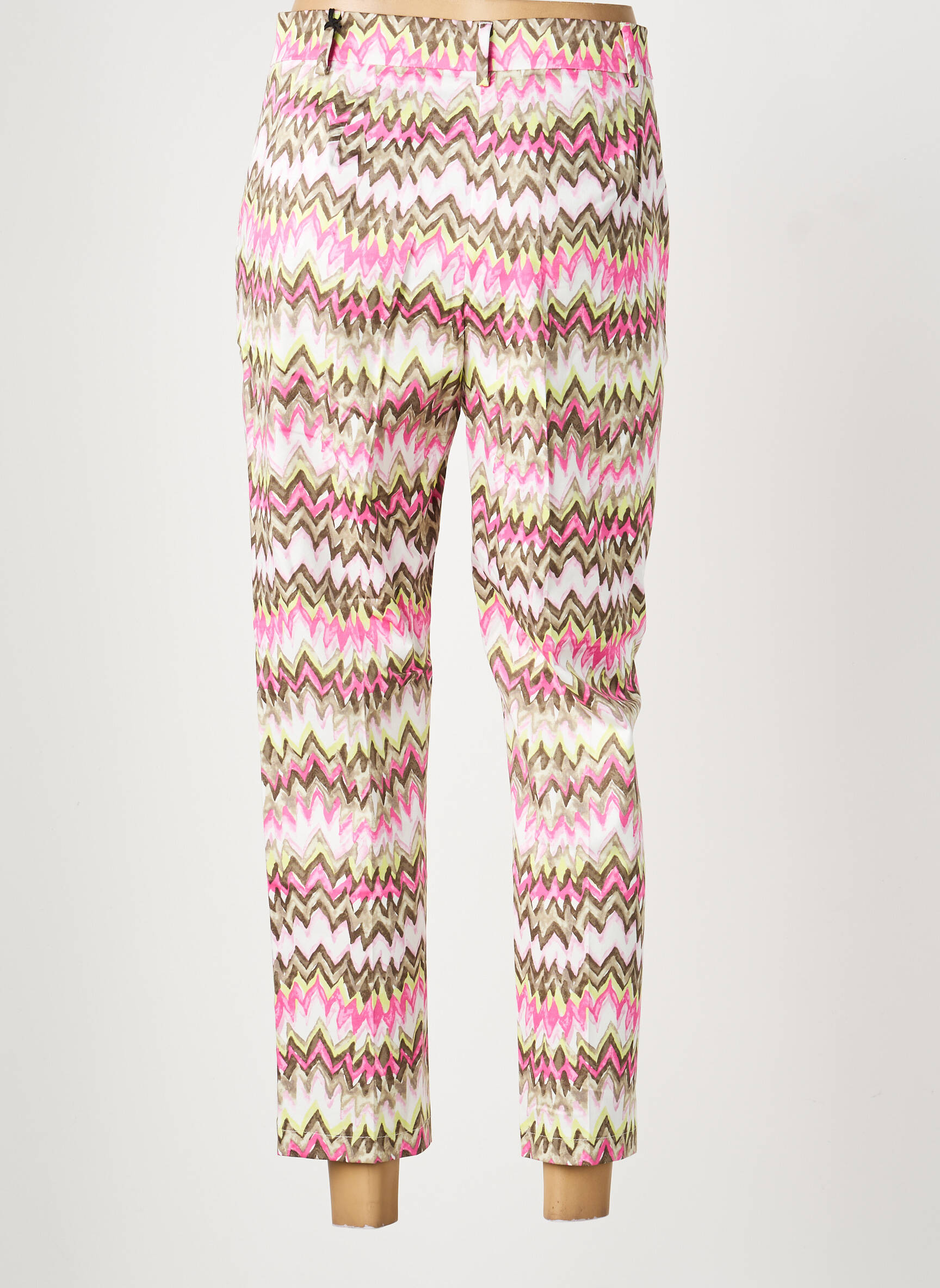 Pantalon 7/8 țesătură poplin mărime normală roz GERRY WEBER femeie