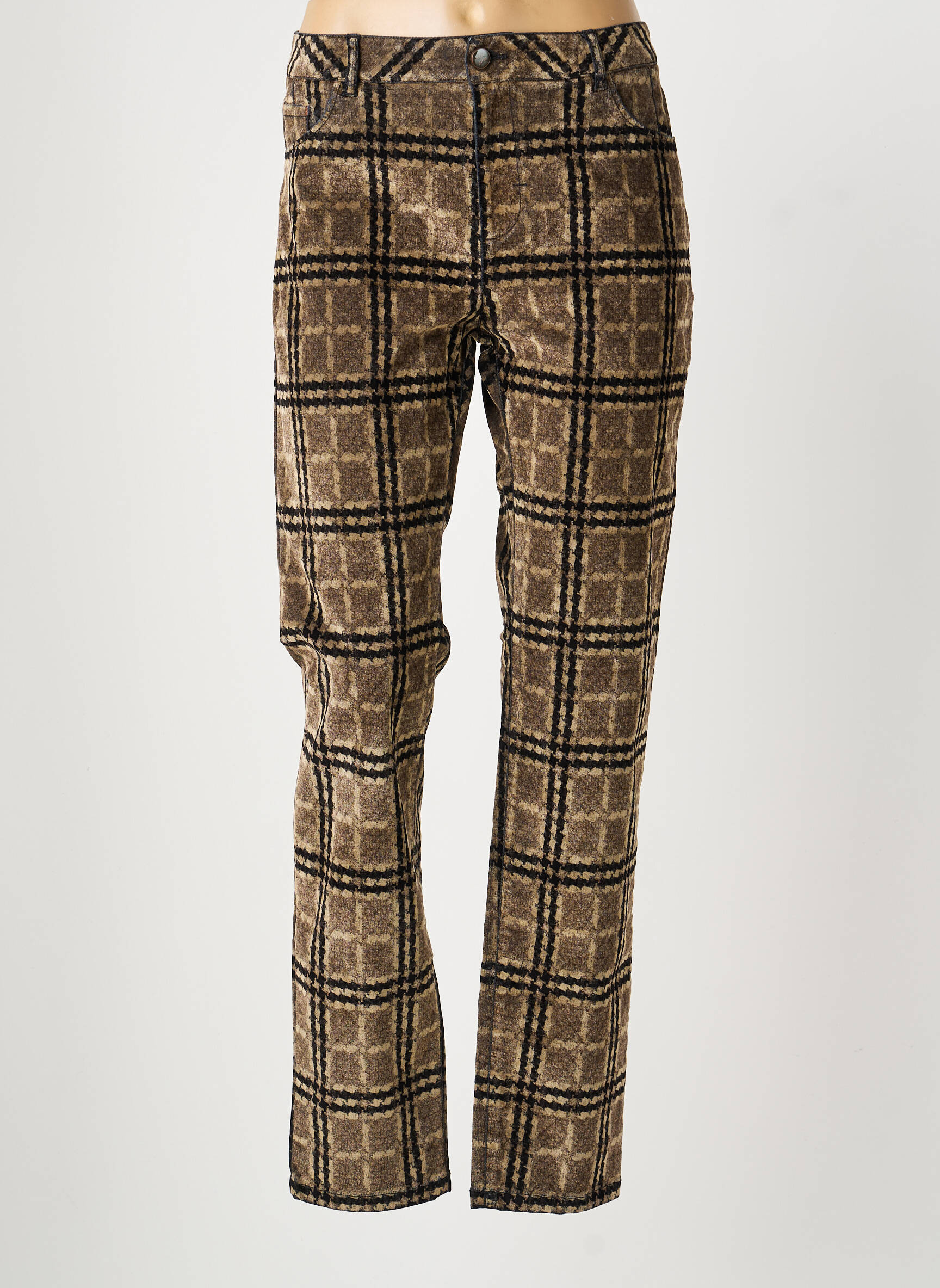 Pantalon slim mărime normală mărime normală bej MAYJUNE femeie