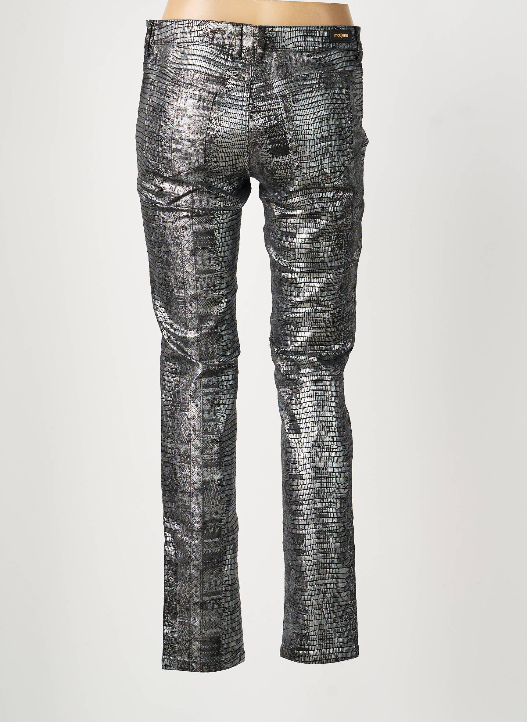 Pantalon slim mărime normală mărime normală gri MAYJUNE femeie