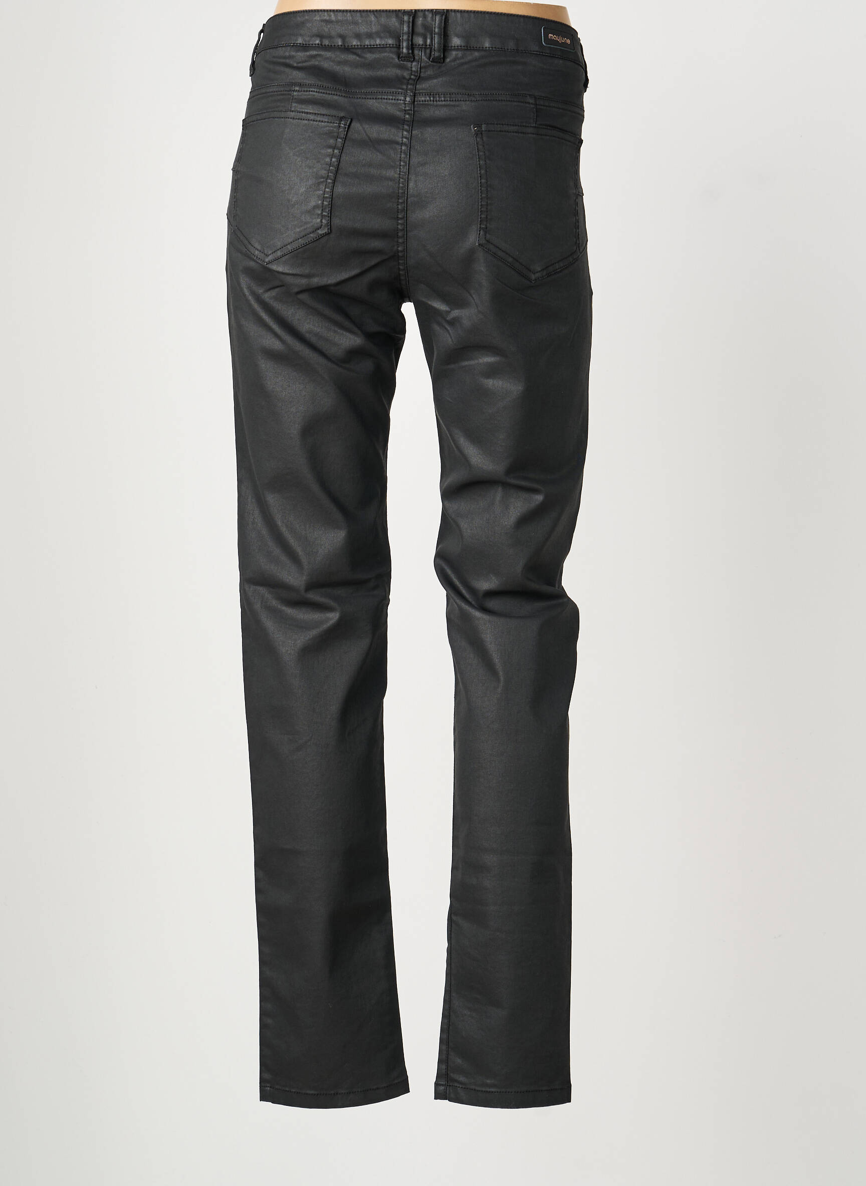 Pantalon slim elasticitate mărime normală negru MAYJUNE femeie