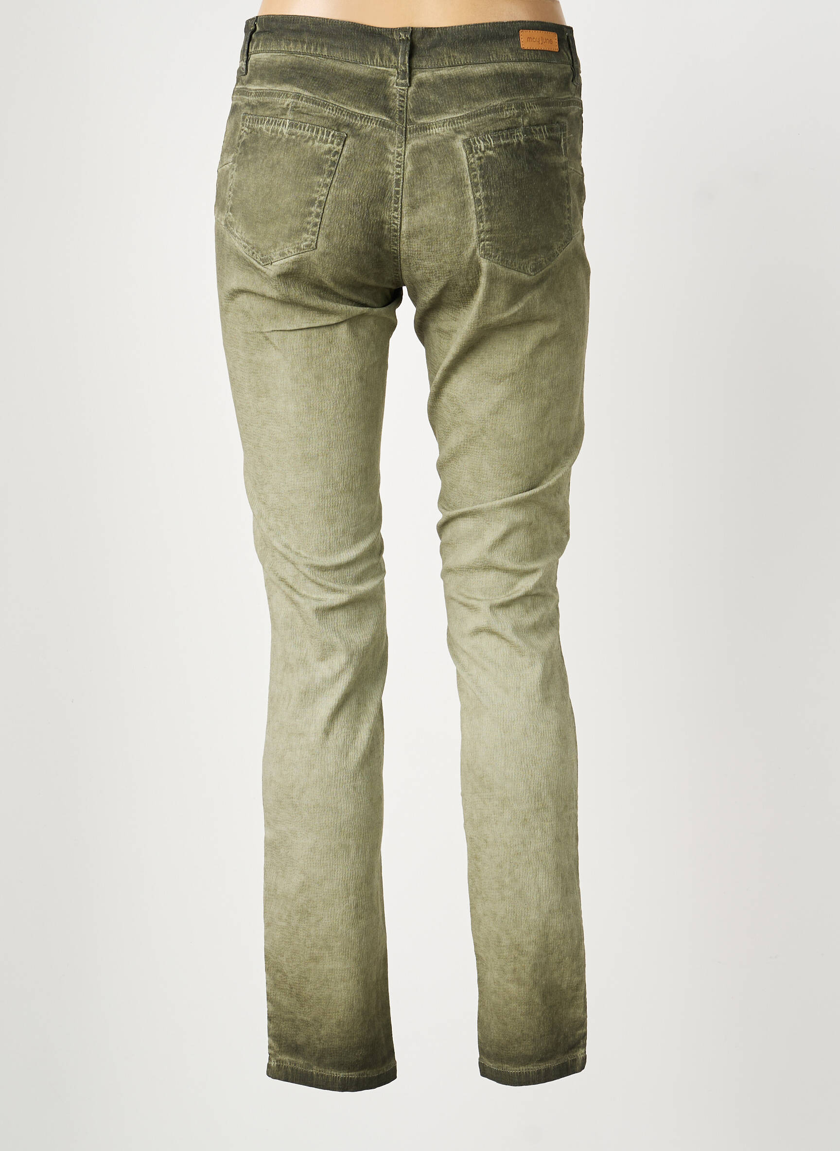 Pantalon slim mărime normală mărime normală verde MAYJUNE femeie