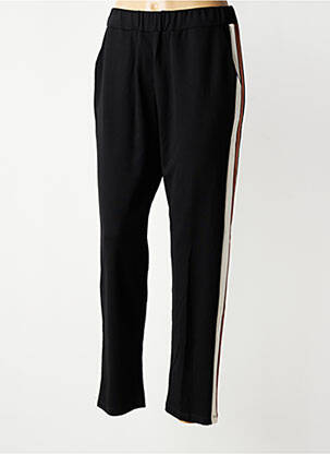 Pantalon slim talie elastică negru MARIA BELLENTANI femeie