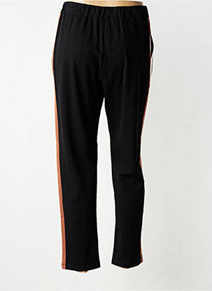 Pantalon slim talie elastică negru MARIA BELLENTANI femeie