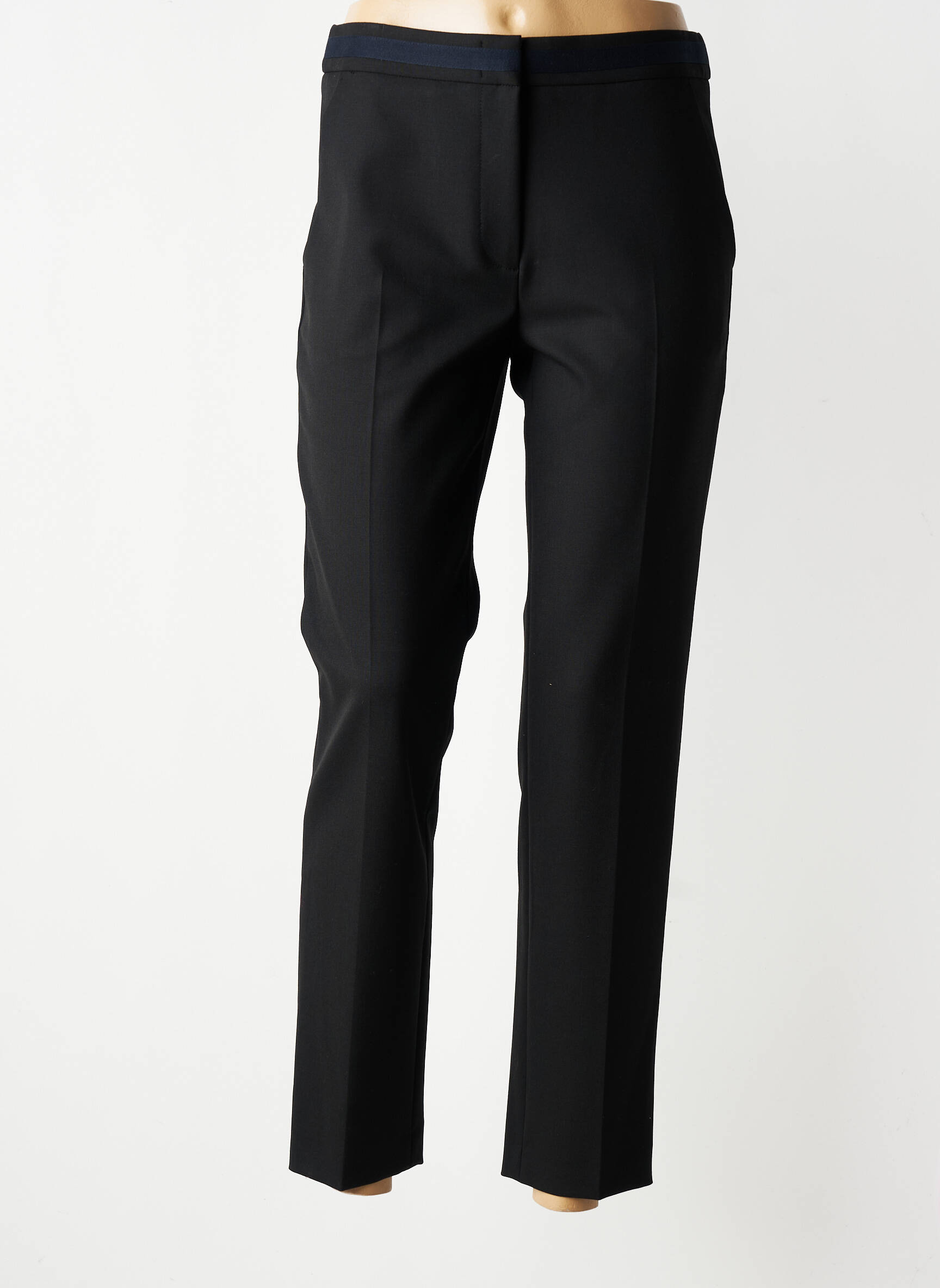 Pantalon drept țesătură crep mărime normală negru GERARD DAREL femeie