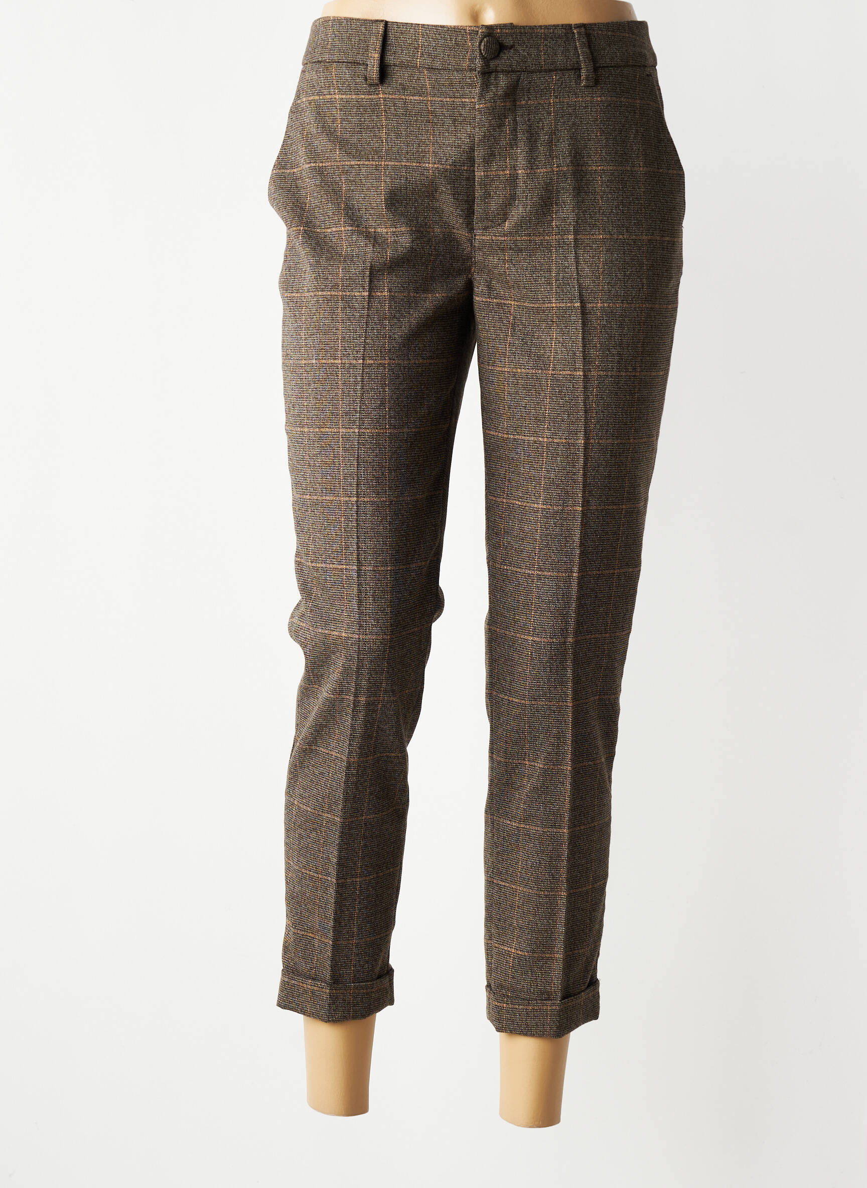 Pantalon 7/8 elasticitate mărime normală maro LIU JO femeie