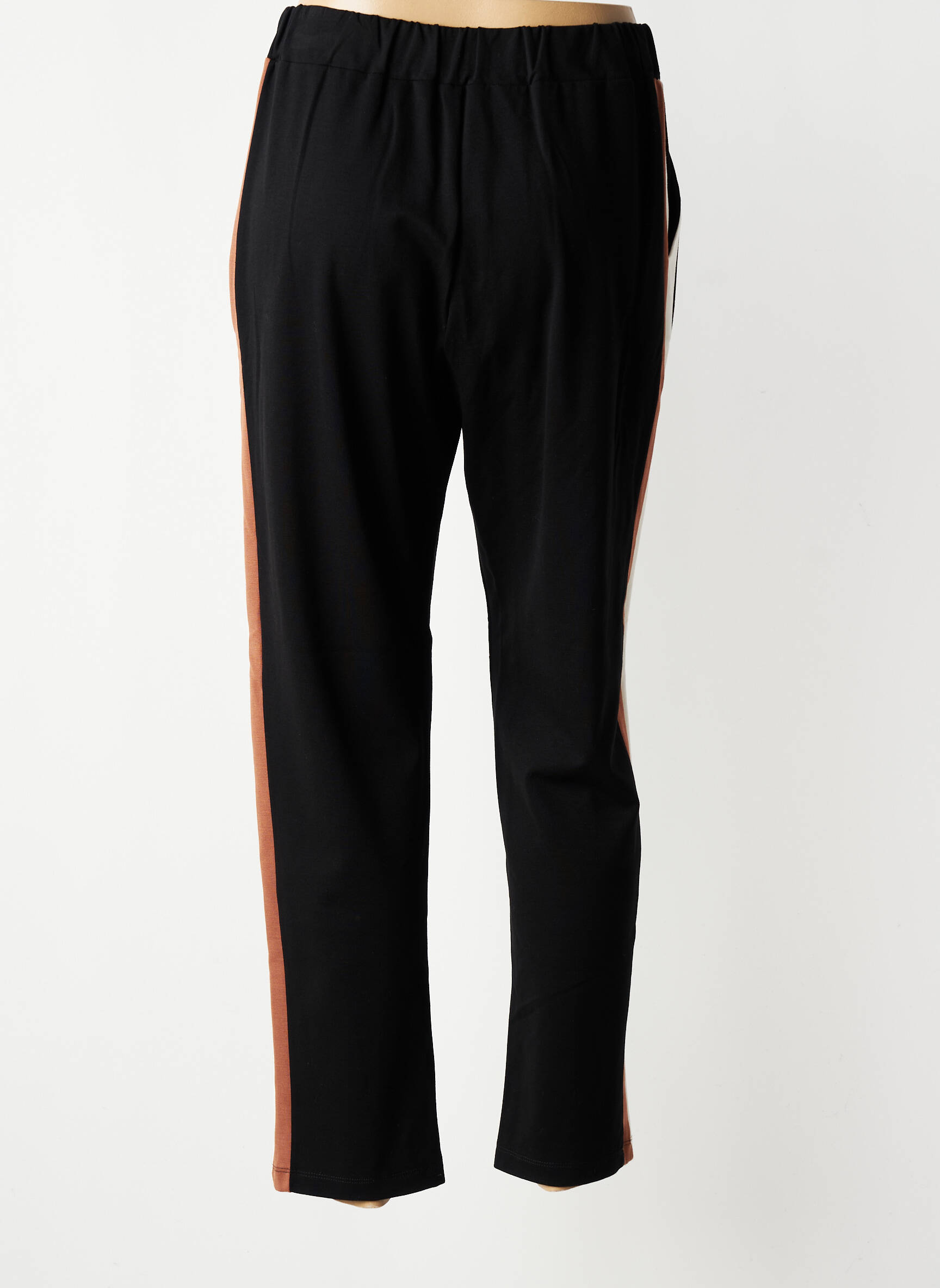 Pantalon slim talie elastică negru MARIA BELLENTANI femeie
