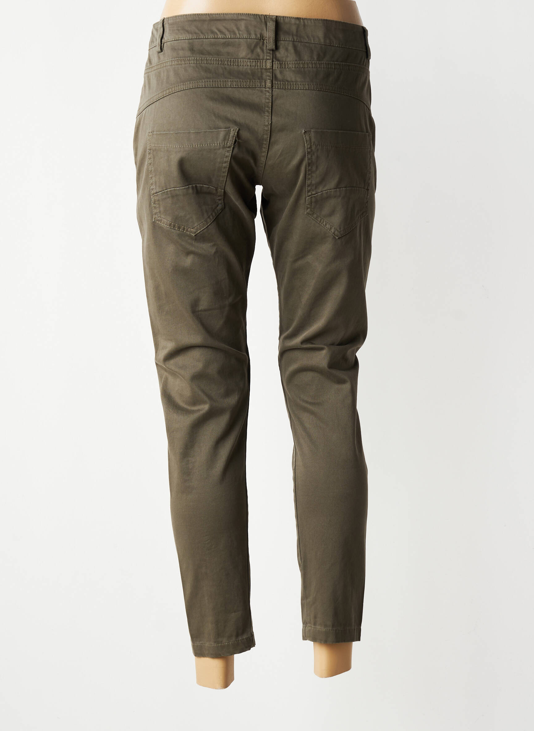 Pantalon 7/8 elasticitate mărime normală verde KOSMIKA femeie