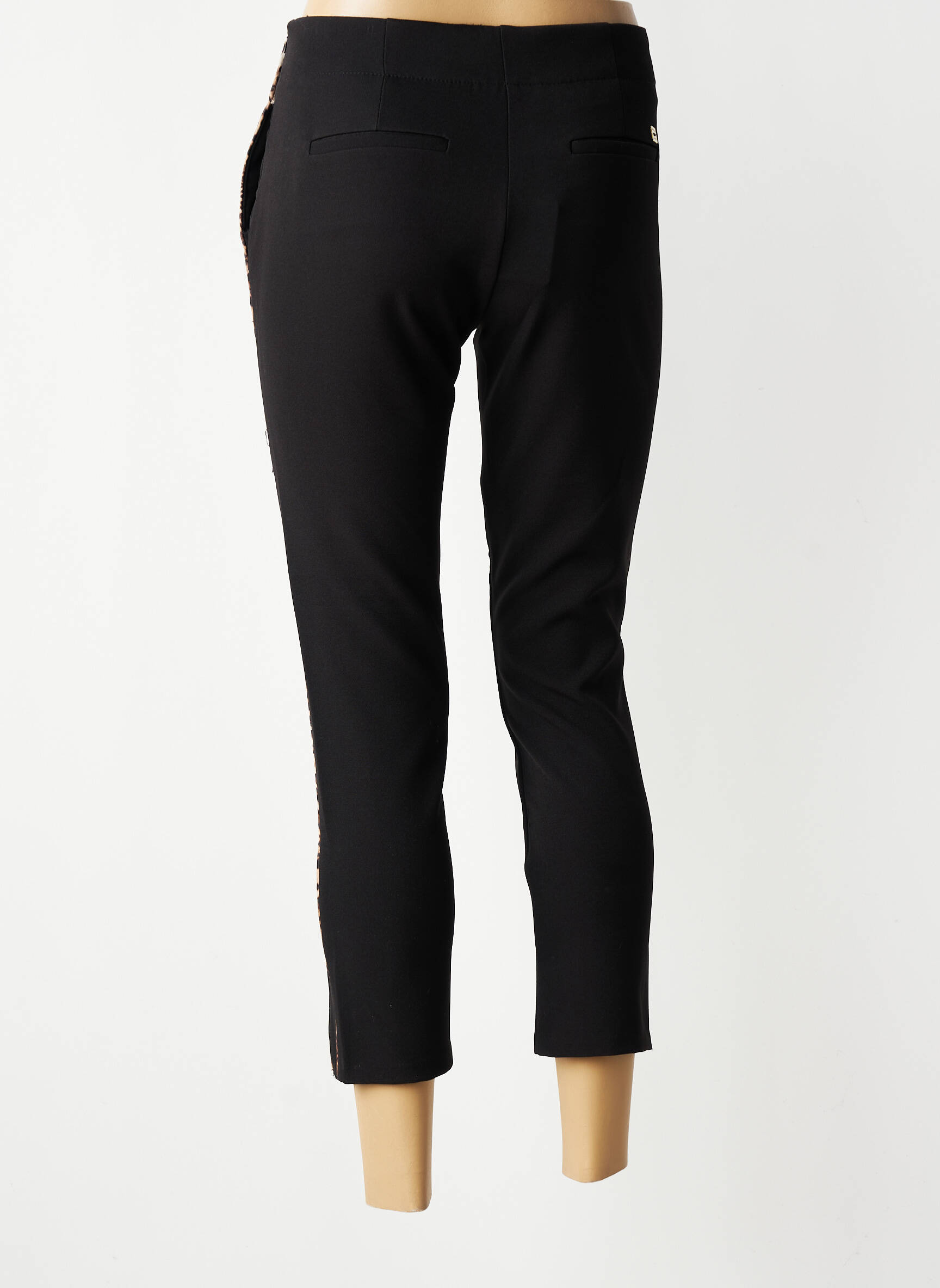 Pantalon 7/8 elasticitate mărime normală negru MARKUP femeie