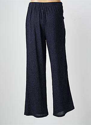 Pantalon evazat talie elastică albastru MY ESSENTIAL WARDROBE femeie